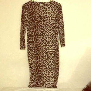 Beautiful Gray Leopard Dress